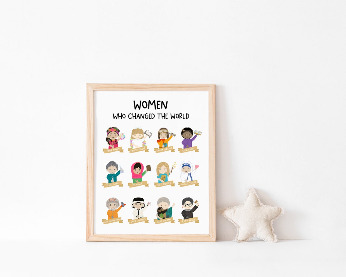 Influential Women in History women who changed the world | Etsy