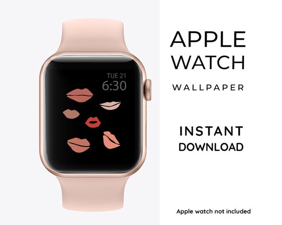 Apple Watch Fondo de pantalla Apple Watch Fondo labios Reloj - Etsy México