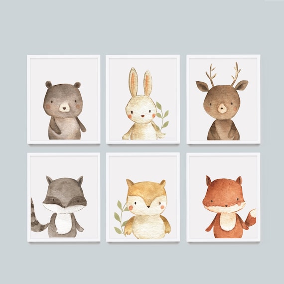 PRINTABLE Baby Animal Prints for Nursery Wall Art Decor - Etsy