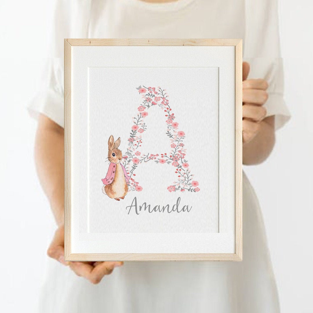 Custom Nursery Wall Art Girl Nursery Prints Girl Girls Wall Art Peter