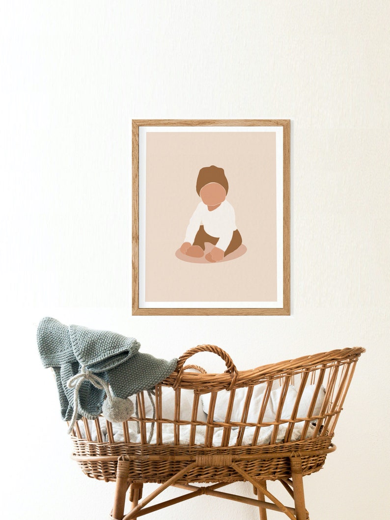 Baby Boy Nursery Print Boho Nursery Printable Wall Art Nursery Etsy