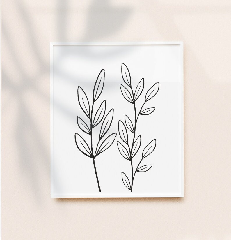 leaf minimalist drawing leaf minimalist drawing
