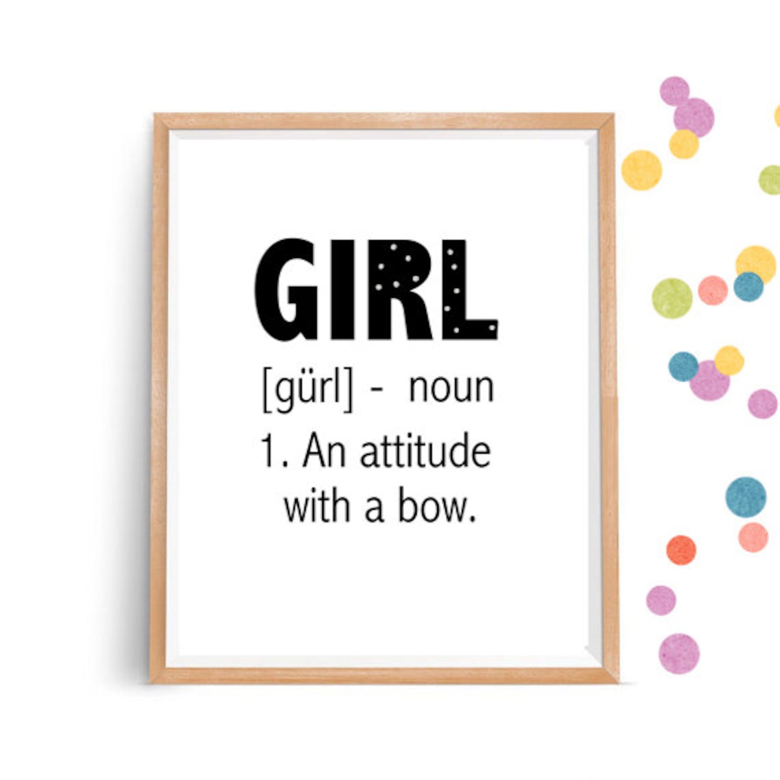 Definition girl Wall Print Girls Room Decor Printable Etsy