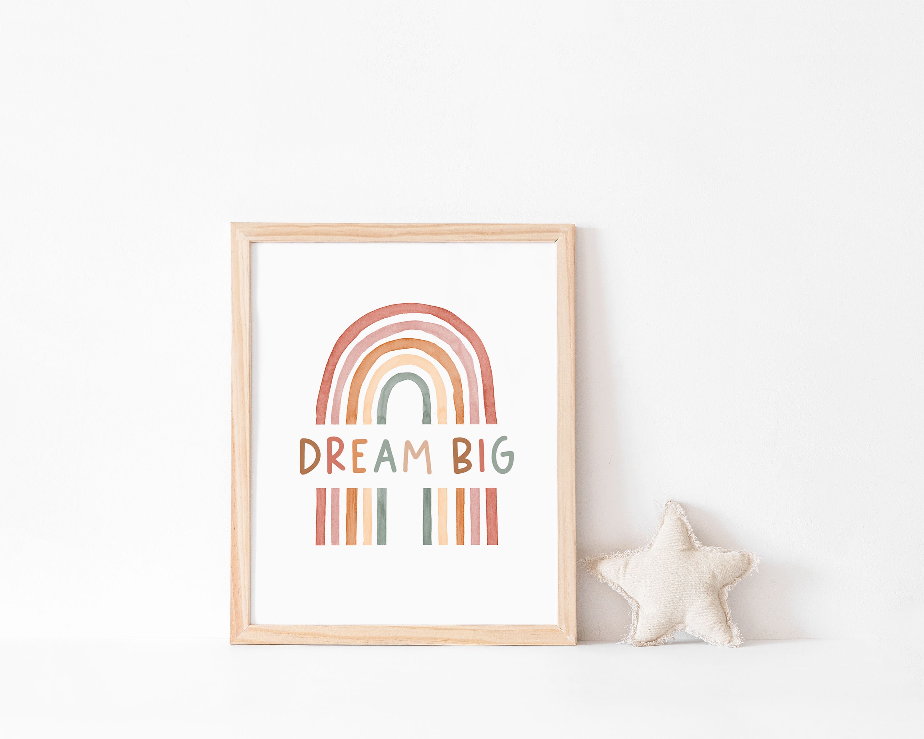 DREAM BIG Printable wall art Boho nurseryInspirational | Etsy