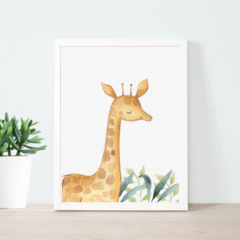 Set of 6 Nursery decor Nursery wall art Watercolor | Etsy