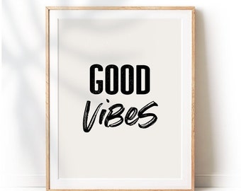 Good Vibes Printable | Etsy