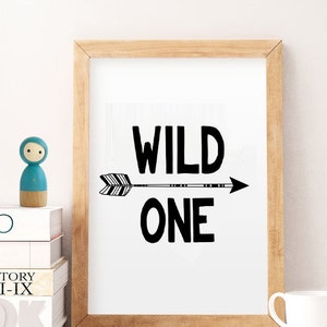 Wild One Printable Wild One Print Wild One Sign Little Kids - Etsy