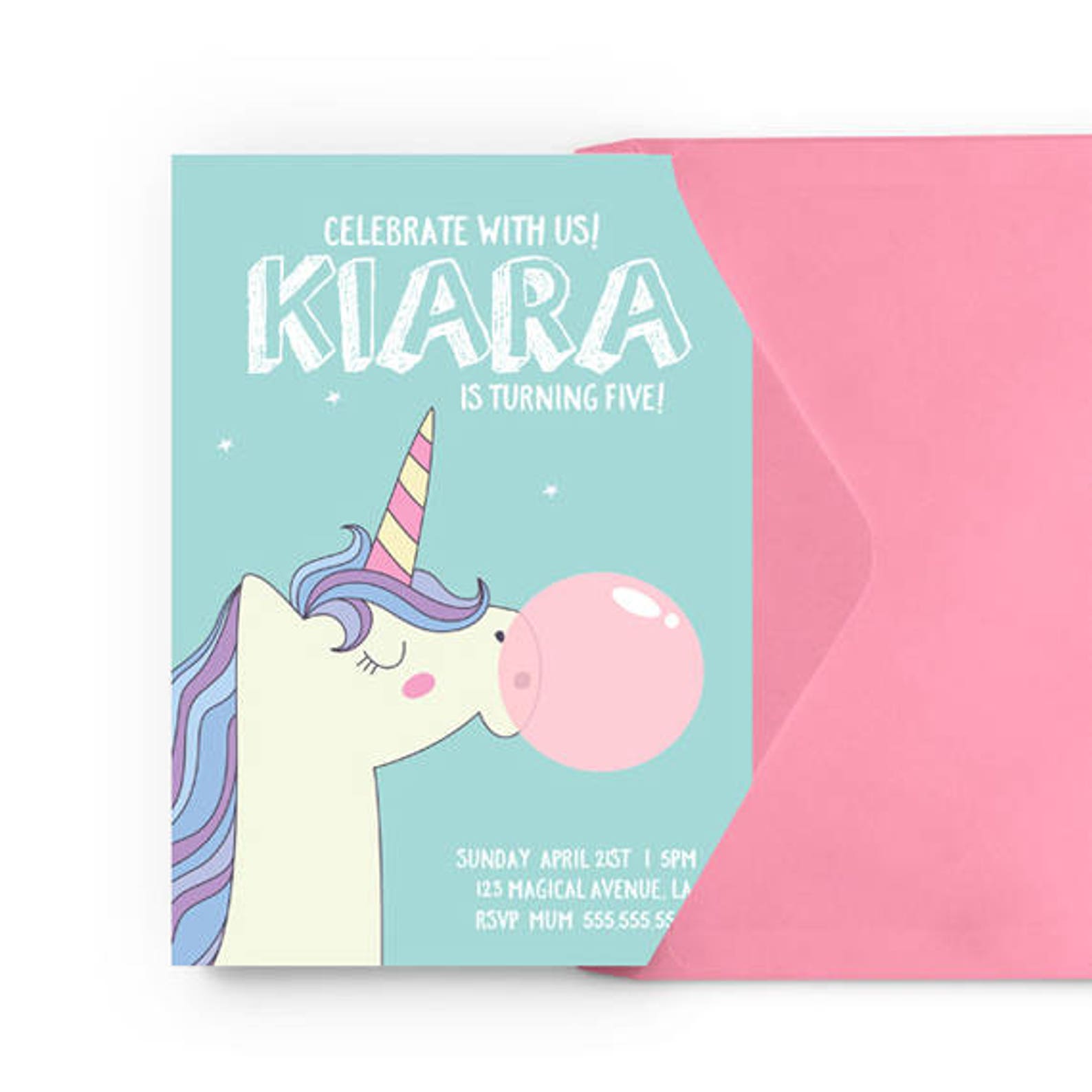 Printable Unicorn Invitations Page Six Printable Unicorn Invitations Page Six