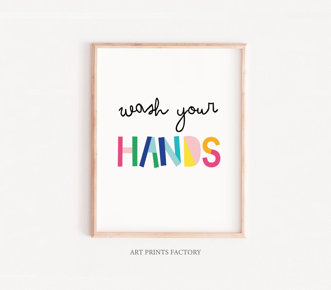 Wash Your Hands Print,sale, Wash Your Hands Sign, Funny Bathroom Art ...