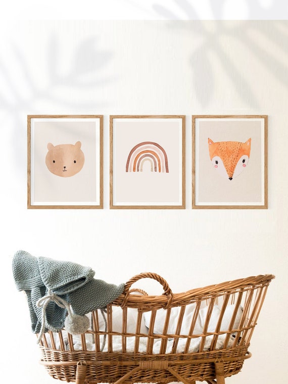 Gender Neutral Nursery Print Set of 3 Gender Neutral Baby Etsy