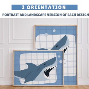 Láminas de animales marinos: Decoración náutica para habitación infantil (descarga digital) con temática marina imagen 5