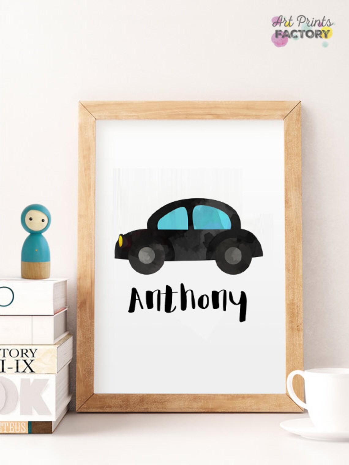 Custom Name Wall Art CAR Custom Name Custom Order Printable Etsy
