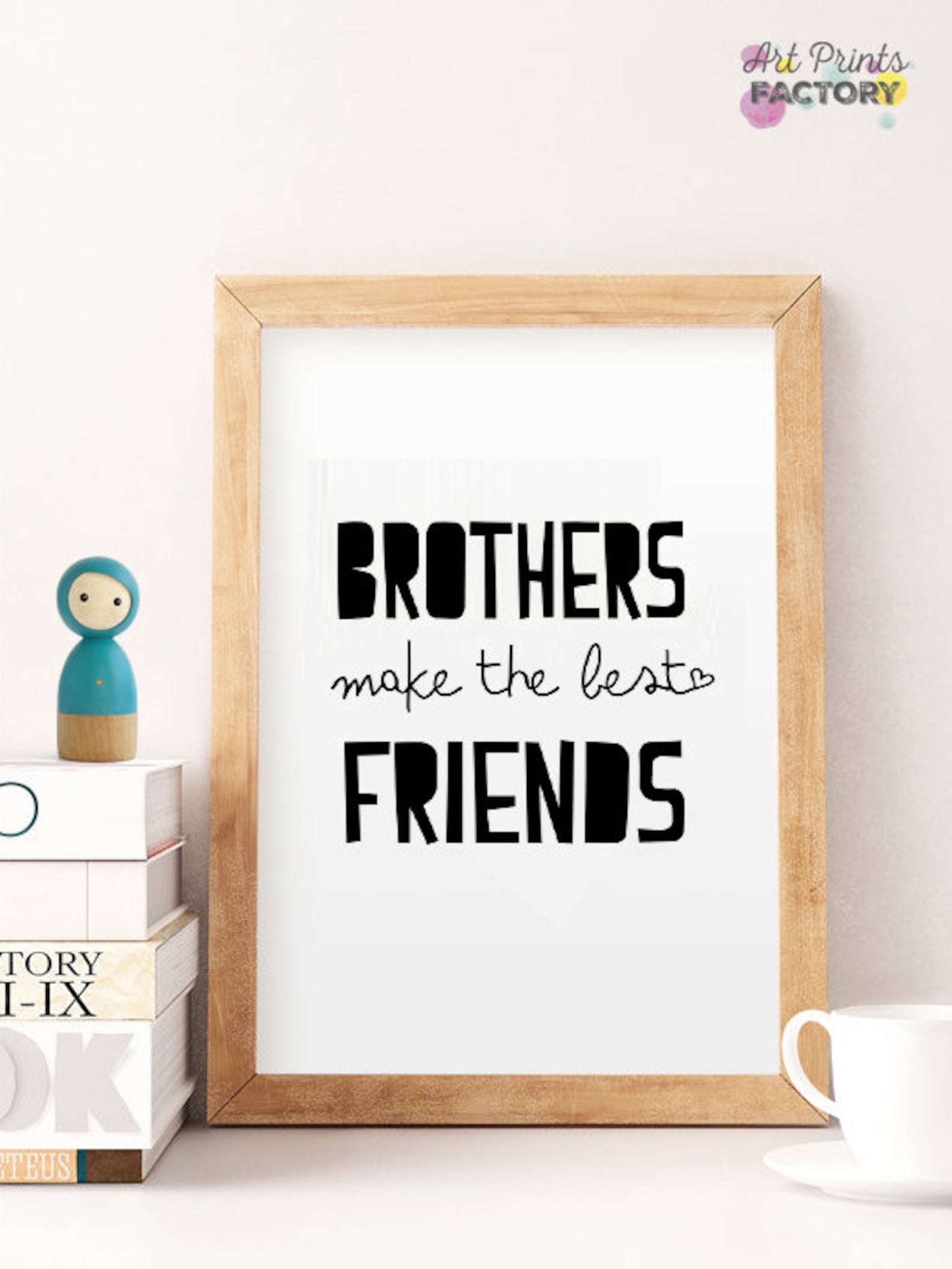 Brothers Make the Best Friends Brothers Wall Art twin Etsy