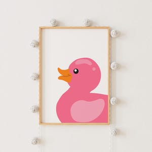 Pink Rubber Duck Printable Wall Art – Instant Download
Add a splash of fun to your little one’s space with this adorable pink rubber duck wall art! Bright, bold, and super cute, this printable design is perfect for a nursery, playroom, or bathroom decor.
Its minimalist style and vibrant colors make it a charming addition to any modern kids’ room – sweet, playful, and easy to love!