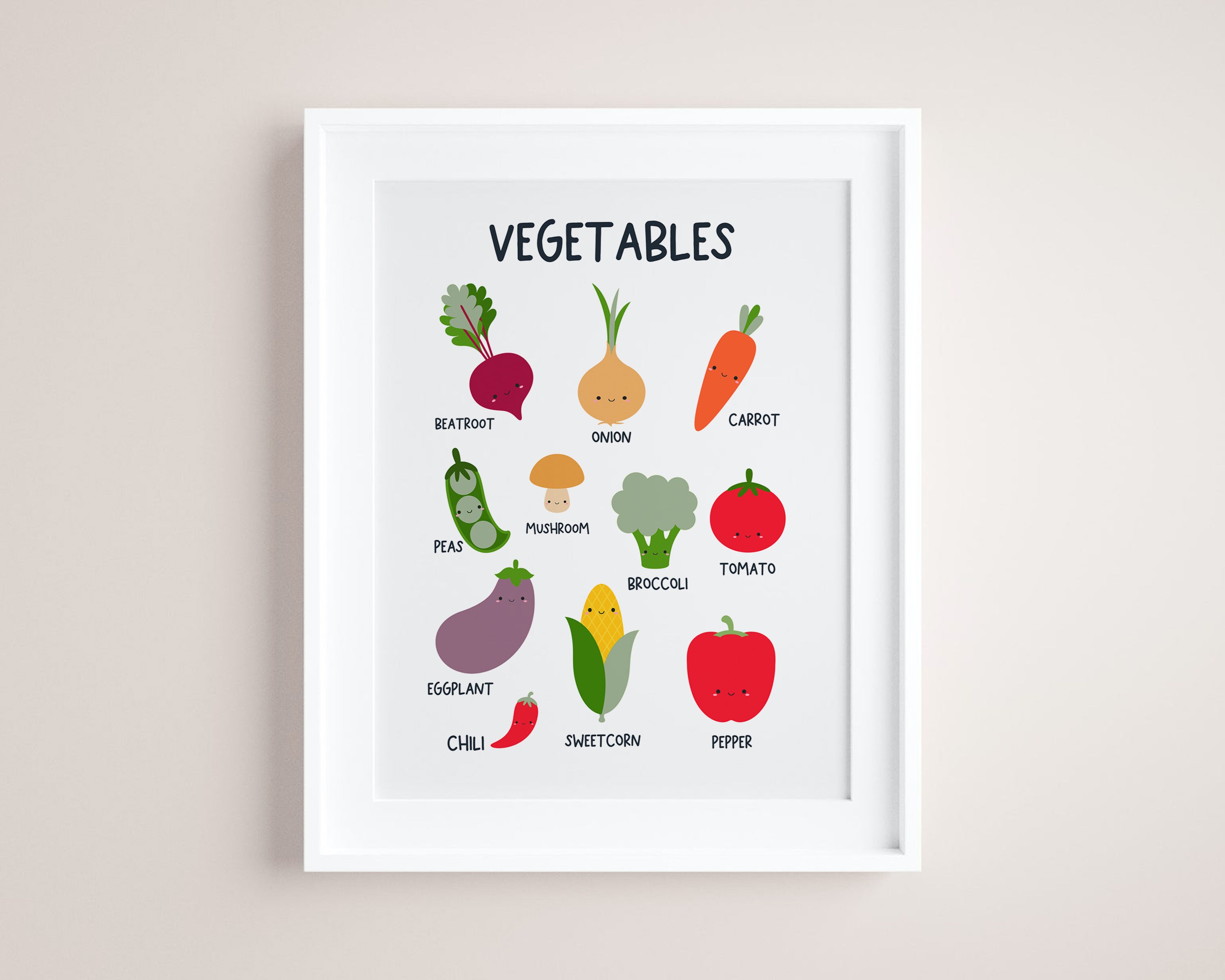 Vegetables digital print Downloadable Prints vegetable | Etsy