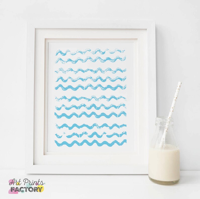NURSERY WALL ART Digital Download Nursery Art Waves Nursery Etsy