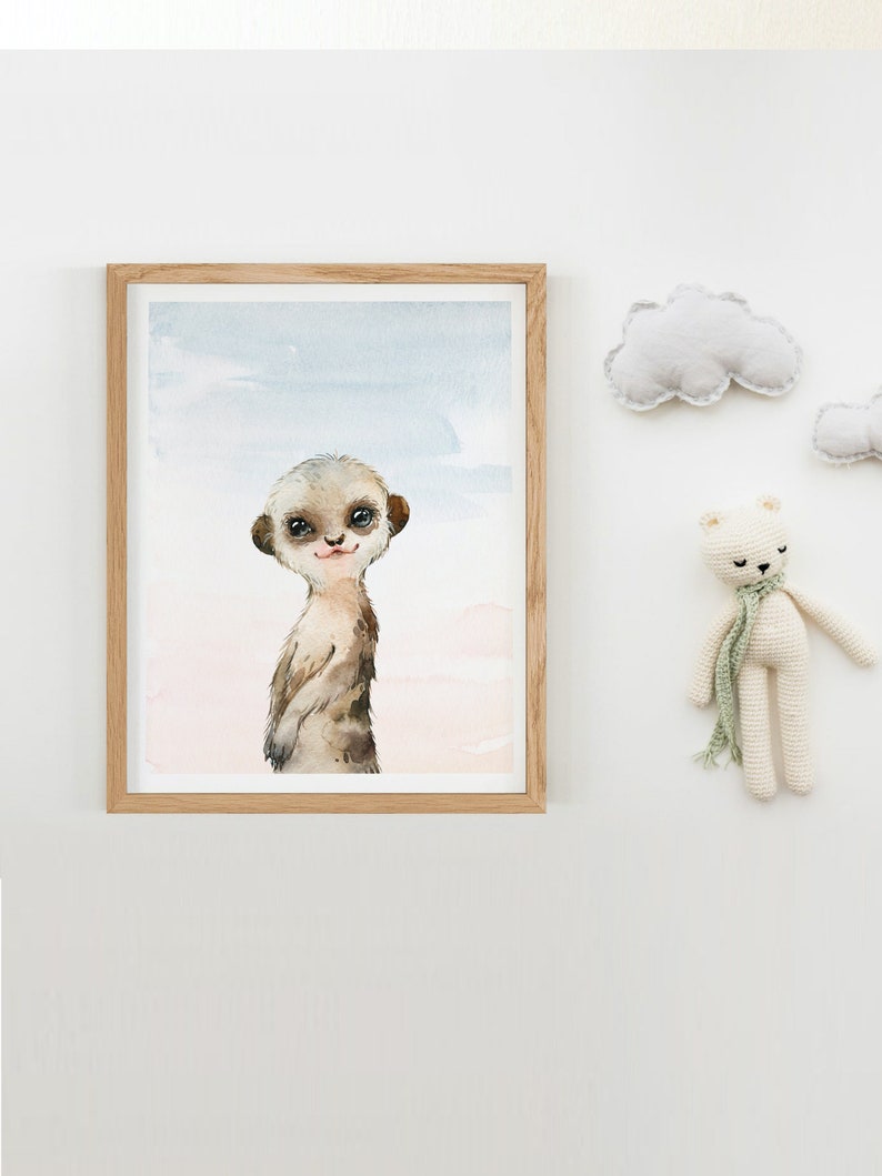 Safari Nursery Decor Set Animal Nursery Prints Skynursery Etsy