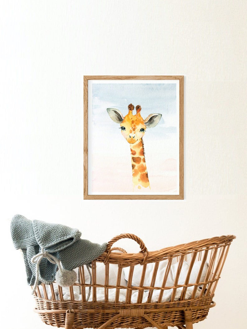 Safari Nursery Decor Set Animal Nursery Prints Skynursery Etsy