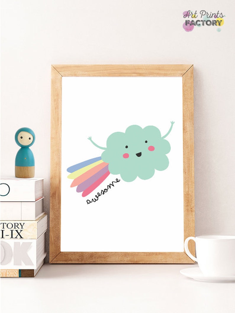 Illustration Printable Printable Nursery Art AWESOME Etsy