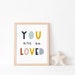 Digital Download, You are Loved, neutral colors, Nursery Printable, Nursery Wall Art, Nursery Prints, You are Loved Sign, quote for kids