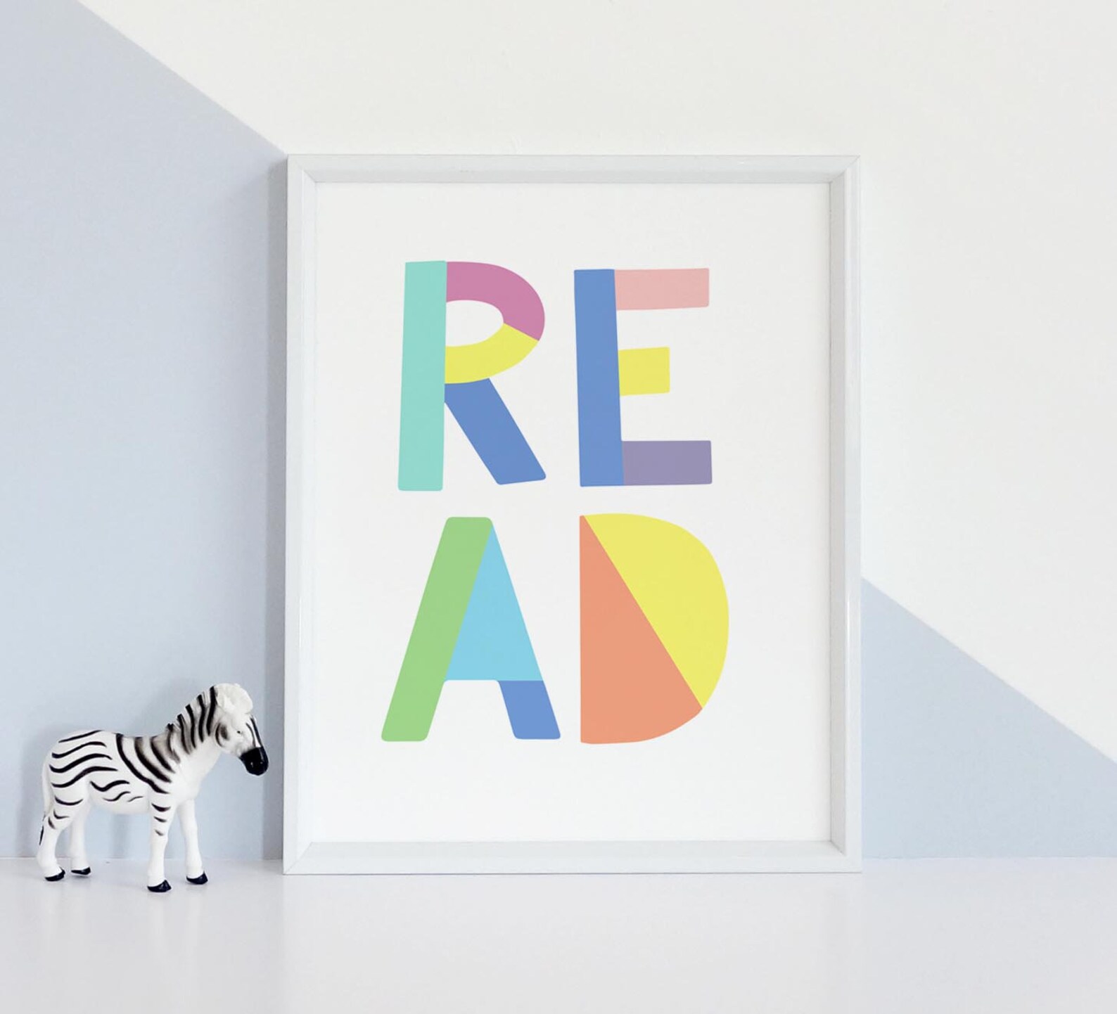 Read Wall Artcolorful Wall Art Book Quote Quote Prints Etsy
