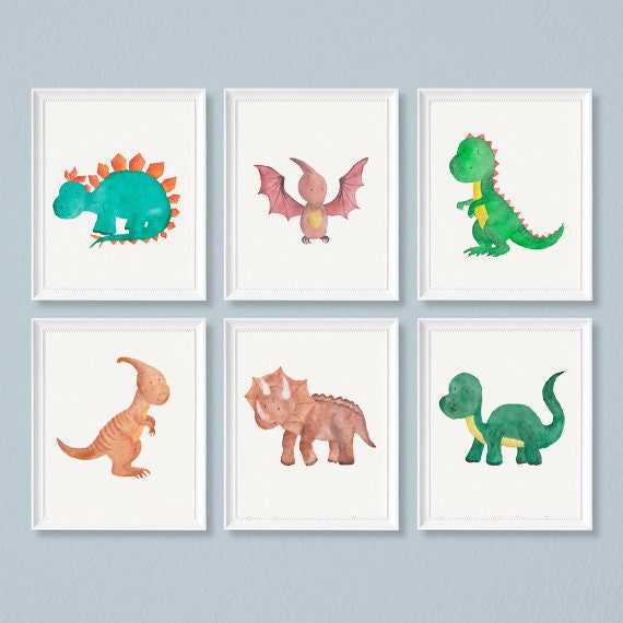 dinosaur prints nursery