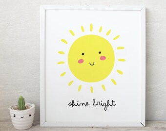Shine Bright Print Etsy