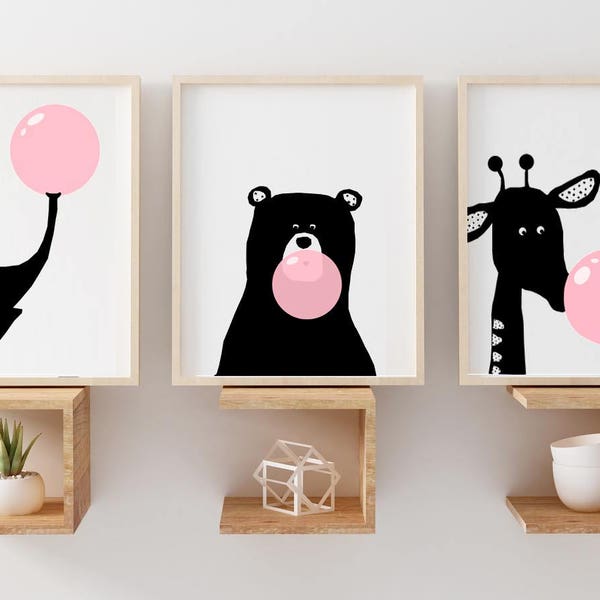 Scandinavian Prints, SET OF 3, Scandinavian Art, Nursery Wall Art, Kids Room Art, Nursery Decor, Scandi Kids,Scandinavian Nursery,Kids Decor