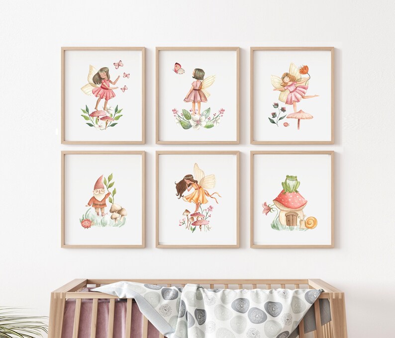 Fairy Nursery Art Fairy Garden Wall Art Fairy Nursery Print Etsy