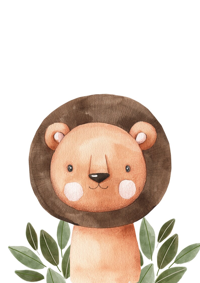 Jungle Wall Art Safari Nursery Wall Prints Boho Nursery Etsy