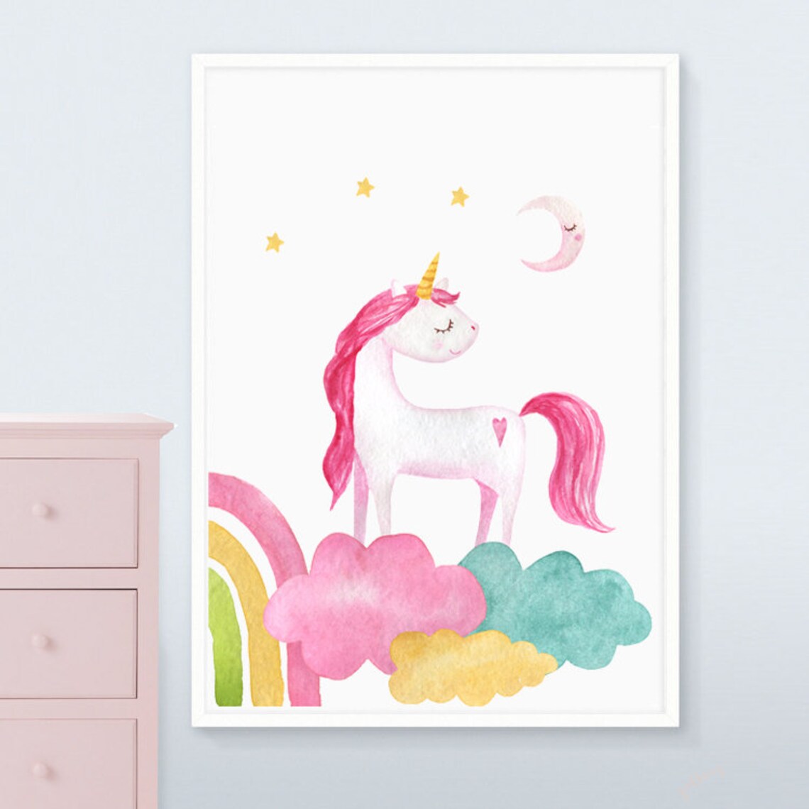 Unicorn kids prints Kids Room Art Childrens Wall Art Set 6 Etsy