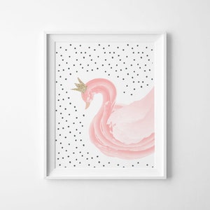 Ballerina wall art sweet ballerina nursery art kids wall art Nursery Decor pink ballerina princess ballerina ballet nursery art image 2