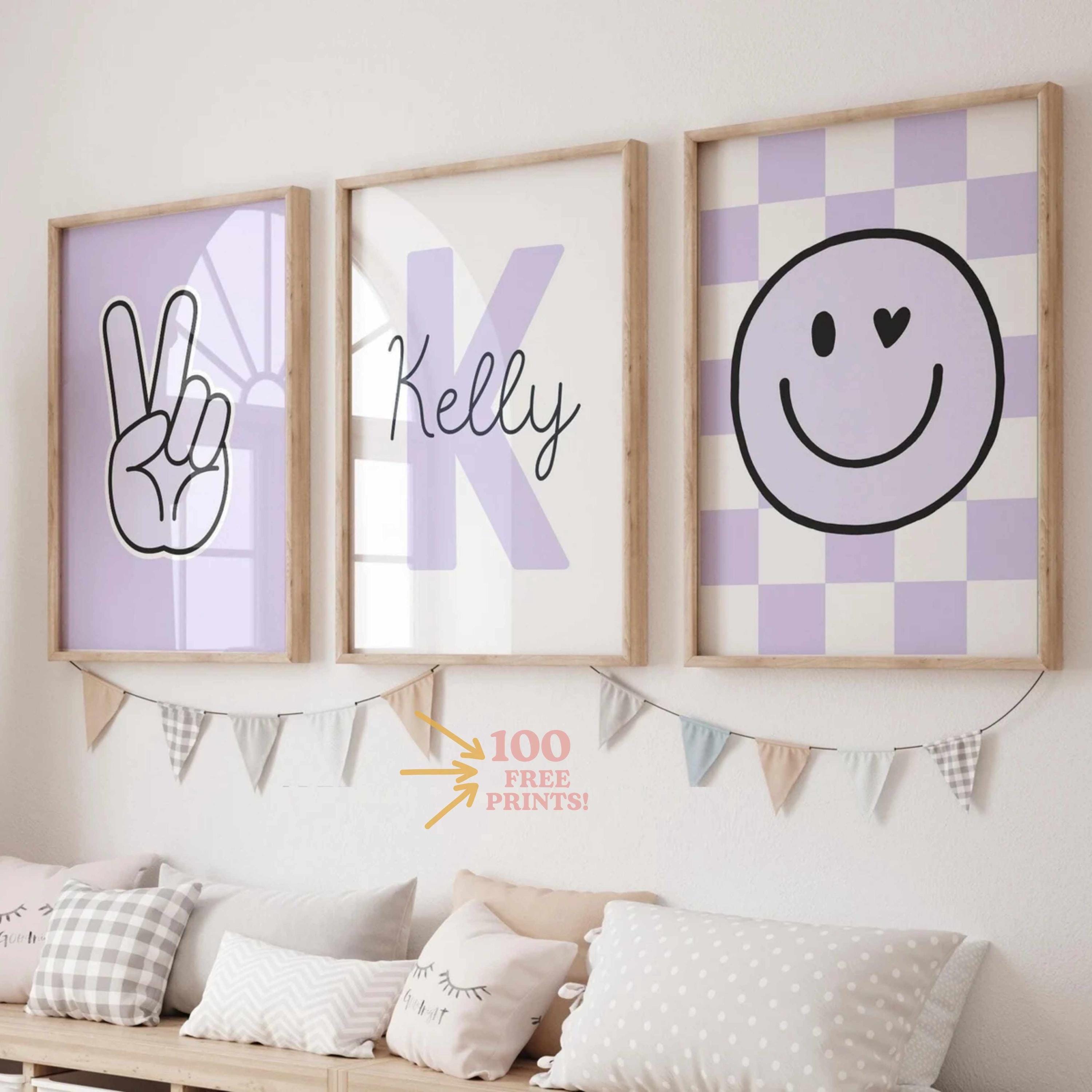 Black and Purple Wall Art UK