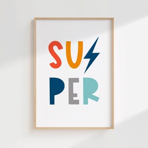 Wydruki do pokoju dziecięcego z superbohaterami, dekoracja jaskini małego człowieka (pobranie cyfrowe) zdjęcie 3