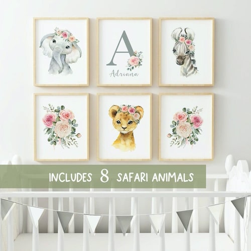 PRINTABLE Baby Animal Prints for Nursery Wall Art Decor - Etsy
