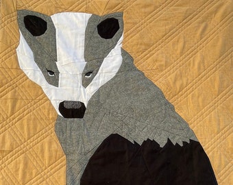 Beatrice the Badger - Paper Piecing Quilt Pattern
