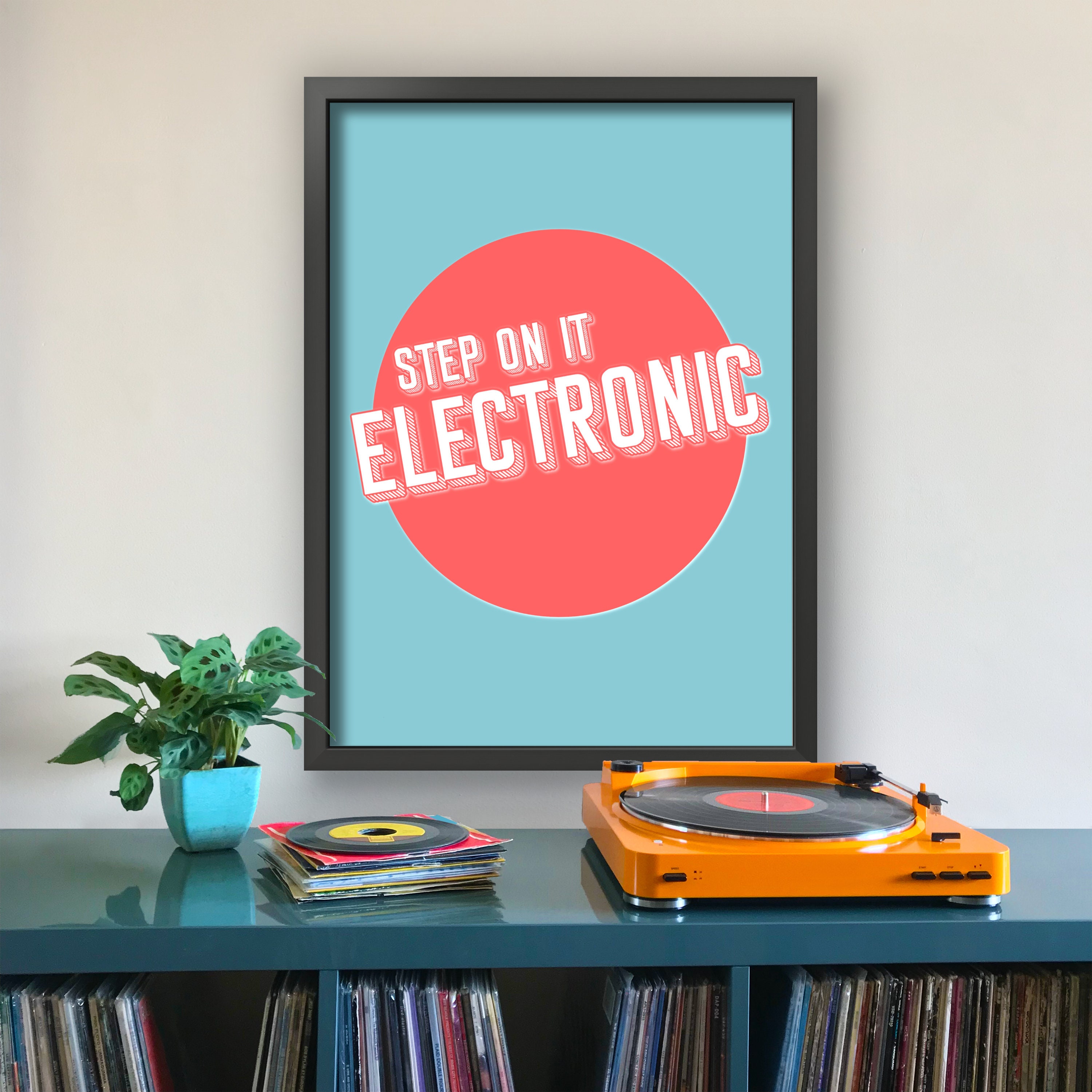 KASABIAN Step On It, Electronic LSF Quote Lyrics Print, Band.