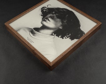 Custom Walnut Vinyl Record Album Cover Frame With Corner Miter Splines