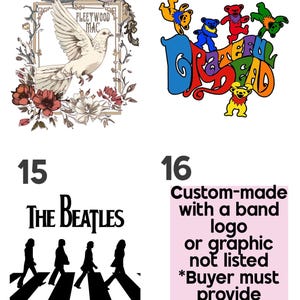 CUSTOM Vintage Style Band T-Shirts for 18-inch dolls image 7