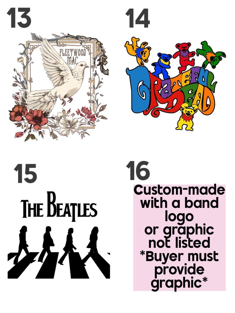 CUSTOM Vintage Style Band T-Shirts for 18-inch dolls image 7