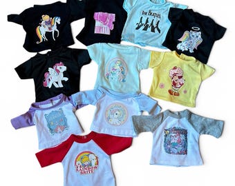 Fits 18 inch Dolls - SECONDS Graphic T-Shirts *NEW STOCK*