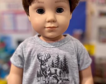 Graphic t-shirts for 18-inch Boy Dolls CUSTOM-MADE