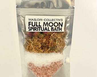 Full Moon Spiritual Bath | Cleansing Clean Cleanse Body Wash Ritual Powerful Energy Mystic Emotional Gifts Birthday Holiday Self-love