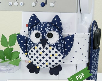 OWL PINCUSHION PDF Sewing Pattern Tutorial. pdf sewing pattern. sewing project. owl pincushion pattern. owl pin cushion © BlueOwlLand