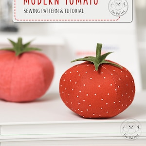 MODERN TOMATO PDF Sewing Pattern Tutorial. tomato pattern. pincushion pattern. tomato pin cushion. pdf sewing pattern. © BlueOwlLand