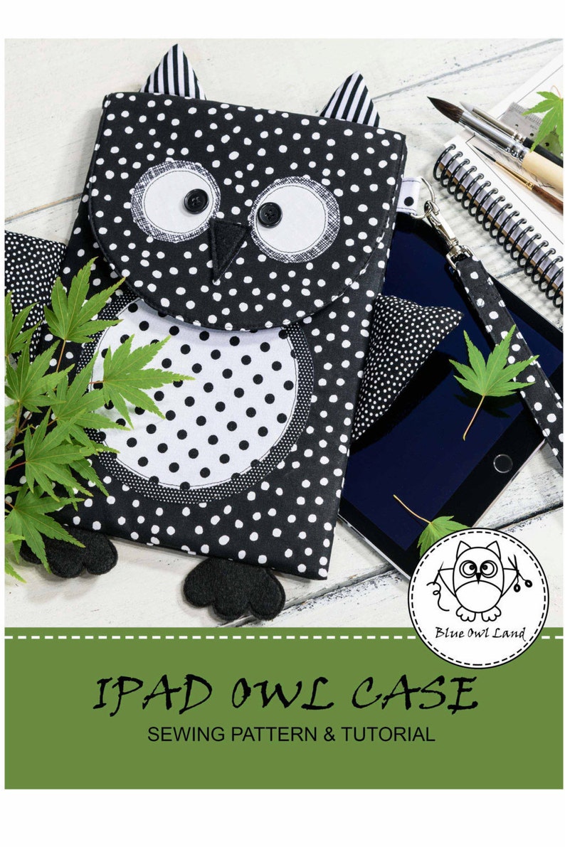 IPAD OWL CASE Sewing Pattern. tablet case. ipad case pattern. Etsy