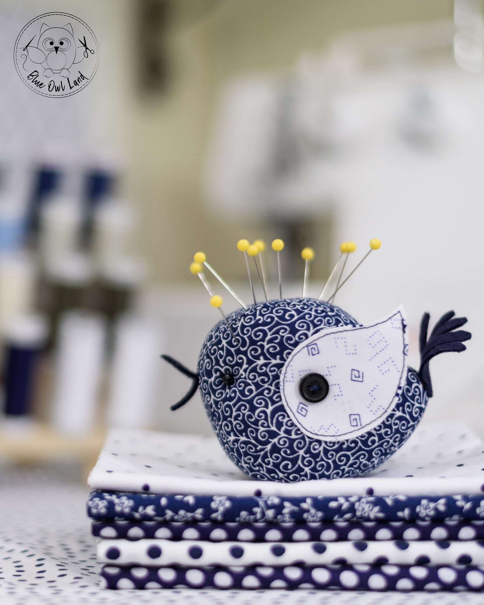 BIRDS PDF Sewing Pattern Tutorial. Bird Pattern. Bird Pin Cushion. Bird ...