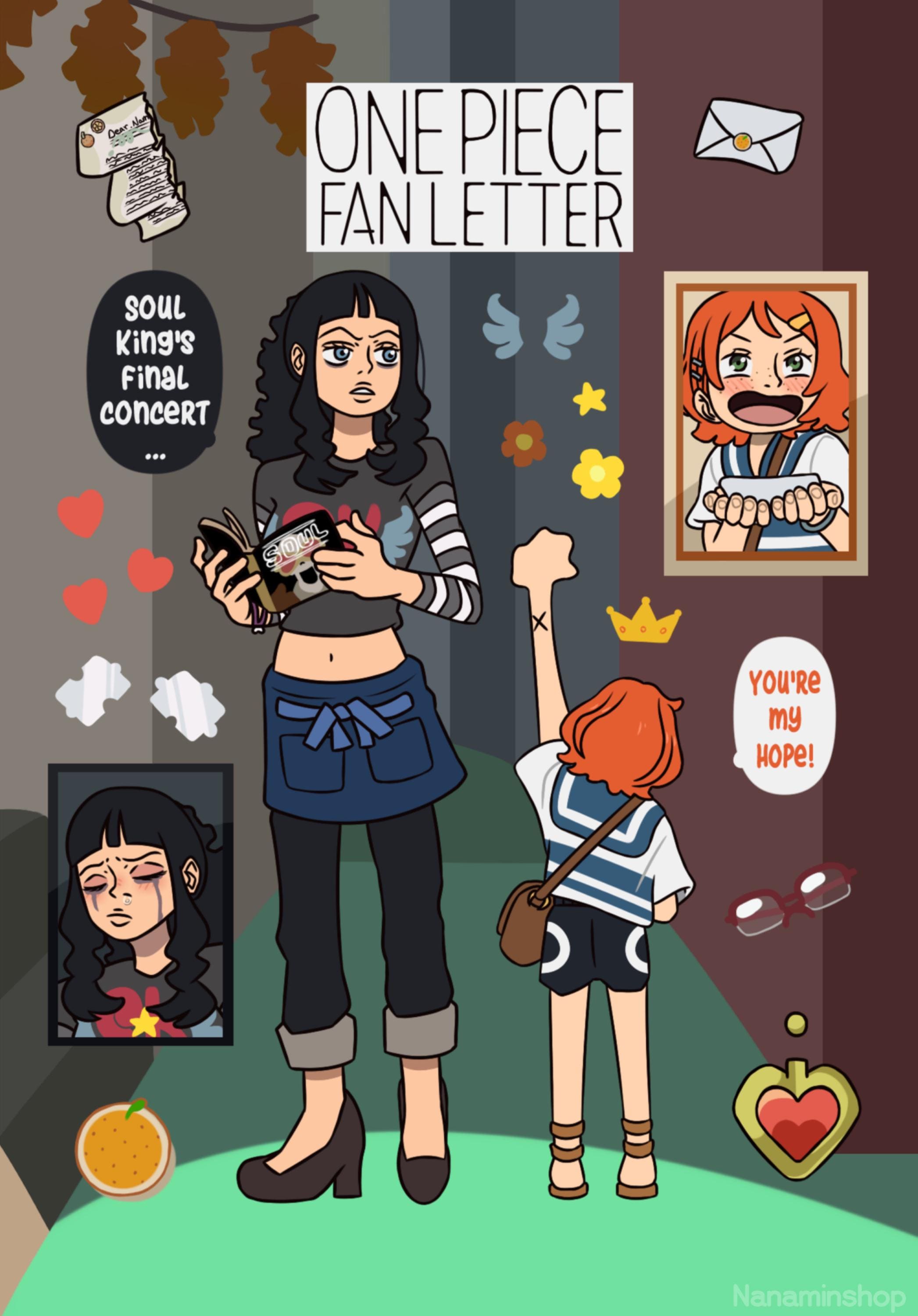 One Piece Fan Letter Sticker Sheet + Two-sided Sabaody Background