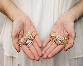Precious Rose Quartz Comb, Crystal Healing Comb, Rose Quartz  display picture 3