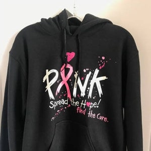 Pink Breast Cancer Awareness Hooded Sweatshirt image 2